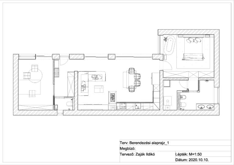 VelvetStudio Családi ház fekete fehérben Vizsgamunka nagyház berendezés családi ház